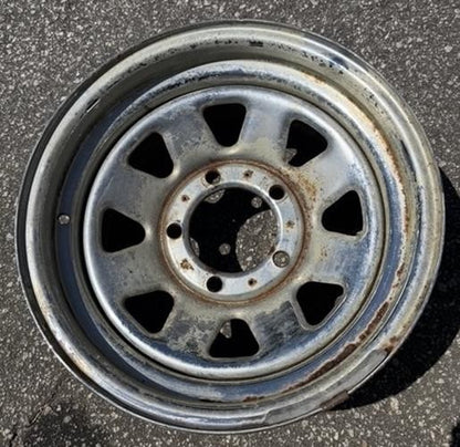 Jeep CJ factory chrome wheel 15"x 7" CJ5 CJ7 CJ8  Laredo 1985 !!
