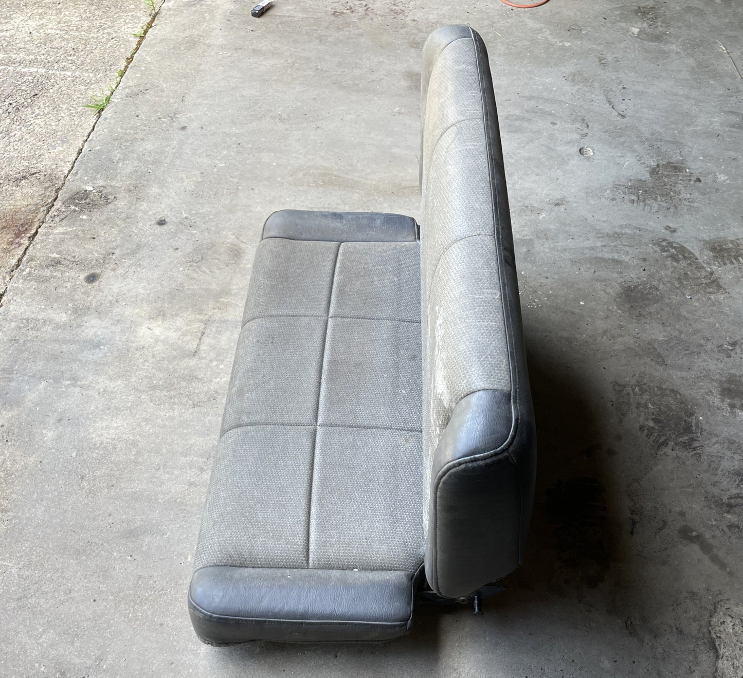 Jeep TJ Wrangler back Seat Dark Grey vinyl factory folding rear fits 97-02