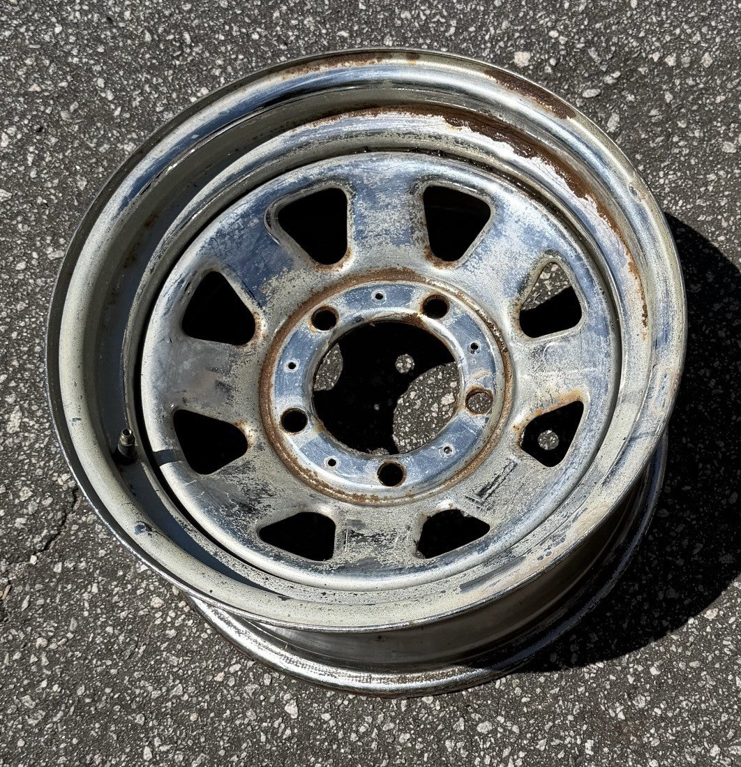 Jeep CJ factory chrome wheel 15"x 7" CJ5 CJ7 CJ8  Laredo 1985 !!!