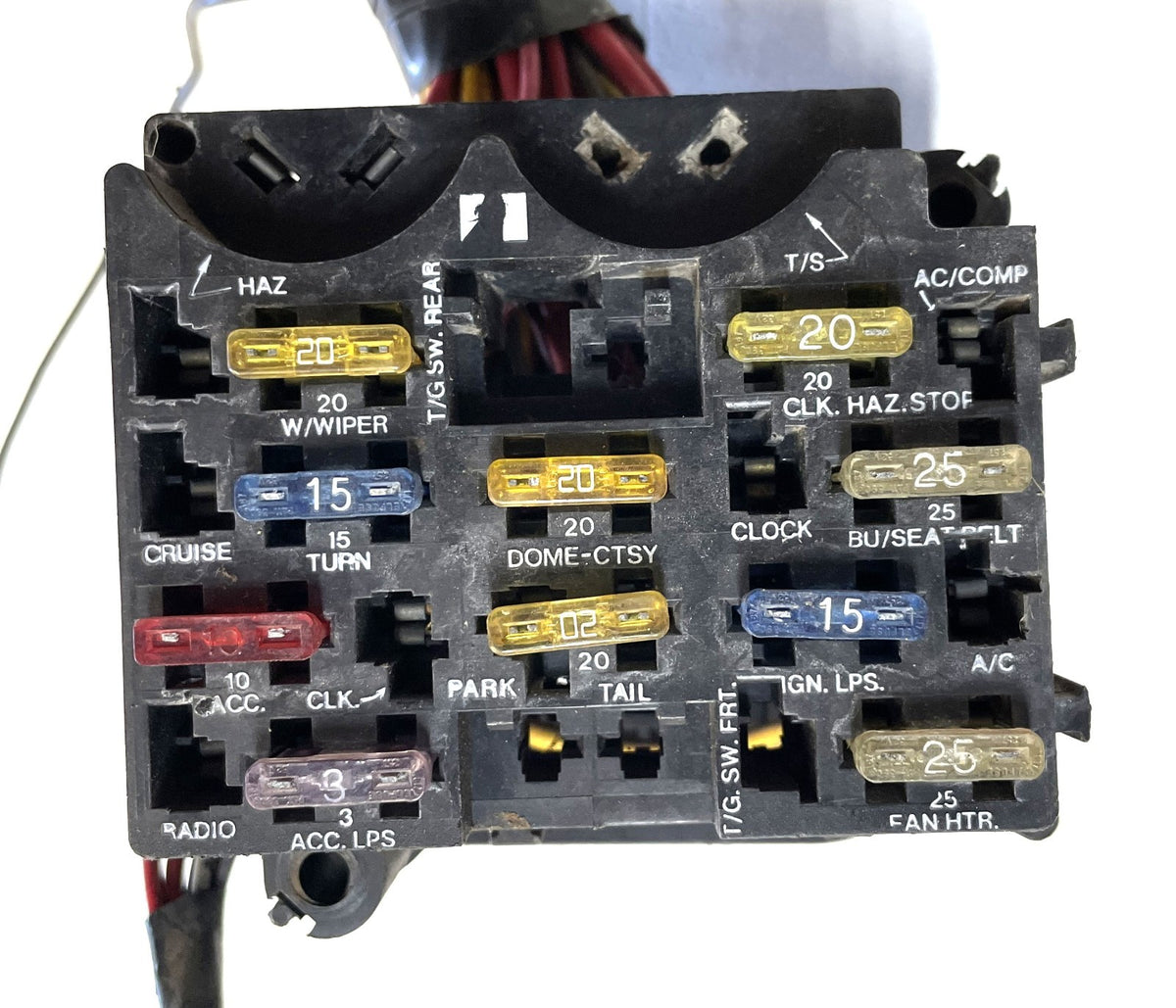 83-86 Jeep CJ5 CJ7  dash wiring harness gauge panel fuse block READ DESCRIPTION