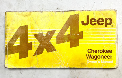 86 Jeep XJ Cherokee Owners MANUAL Free Shipping