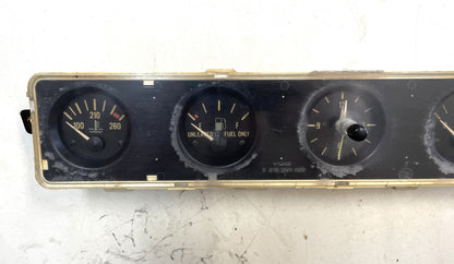 Jeep YJ gauge cluster 87-91 Wrangler center gauges clock fuel temp volt gas