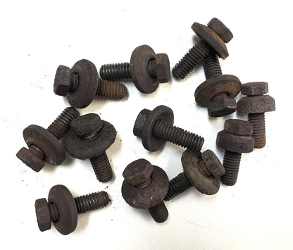 Jeep YJ Wrangler 4.0 six cylinder intake exhaust manifold bolts FREE SHIPPING