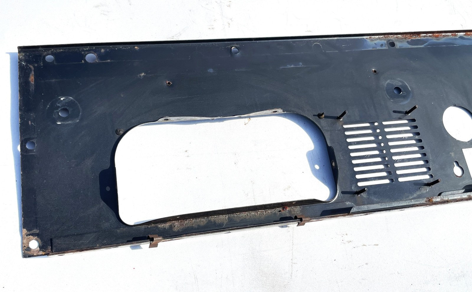 Jeep CJ gauge panel CJ5 CJ7 CJ8 metal dash board 2 speaker grill black