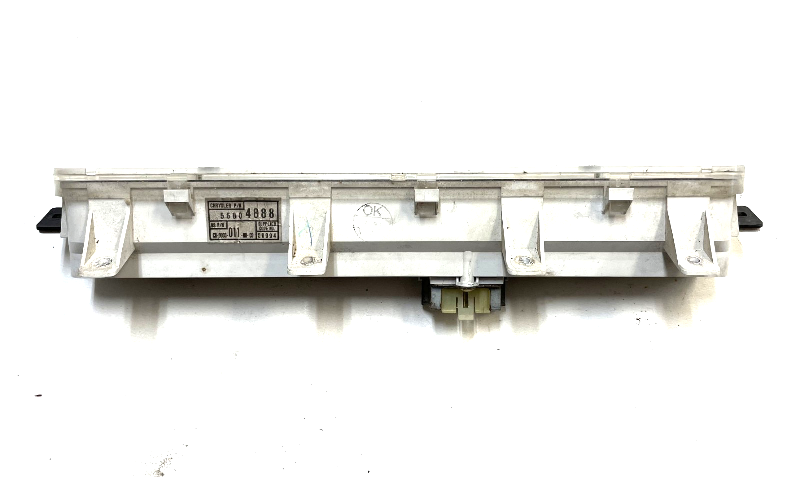 Jeep YJ center gauge cluster WRANGLER 92-95 fuel temp oil pressure volt S3
