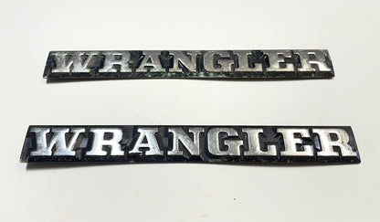Jeep YJ Wrangler Factory OEM Emblems Badges Decals Emblem Badge Logo