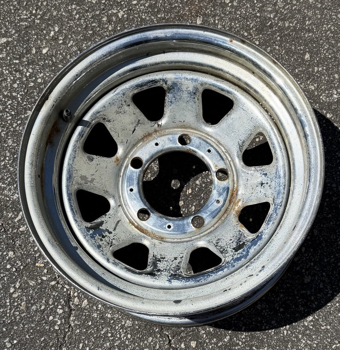 Jeep CJ factory chrome wheel 15"x 7" CJ5 CJ7 CJ8  Laredo 1985