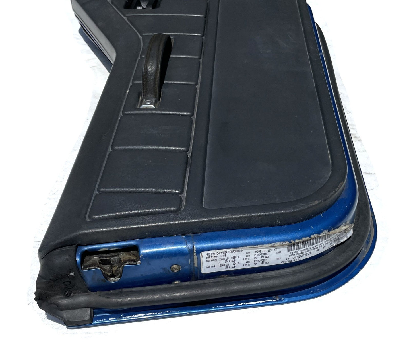 Jeep Half Doors YJ CJ7 Wrangler Factory blue Steel Door FREE SHIPPING