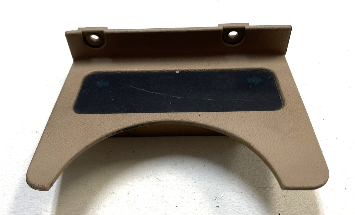 Jeep YJ warning light dash trim bezel 87-91 Wrangler trouble lights sand tan