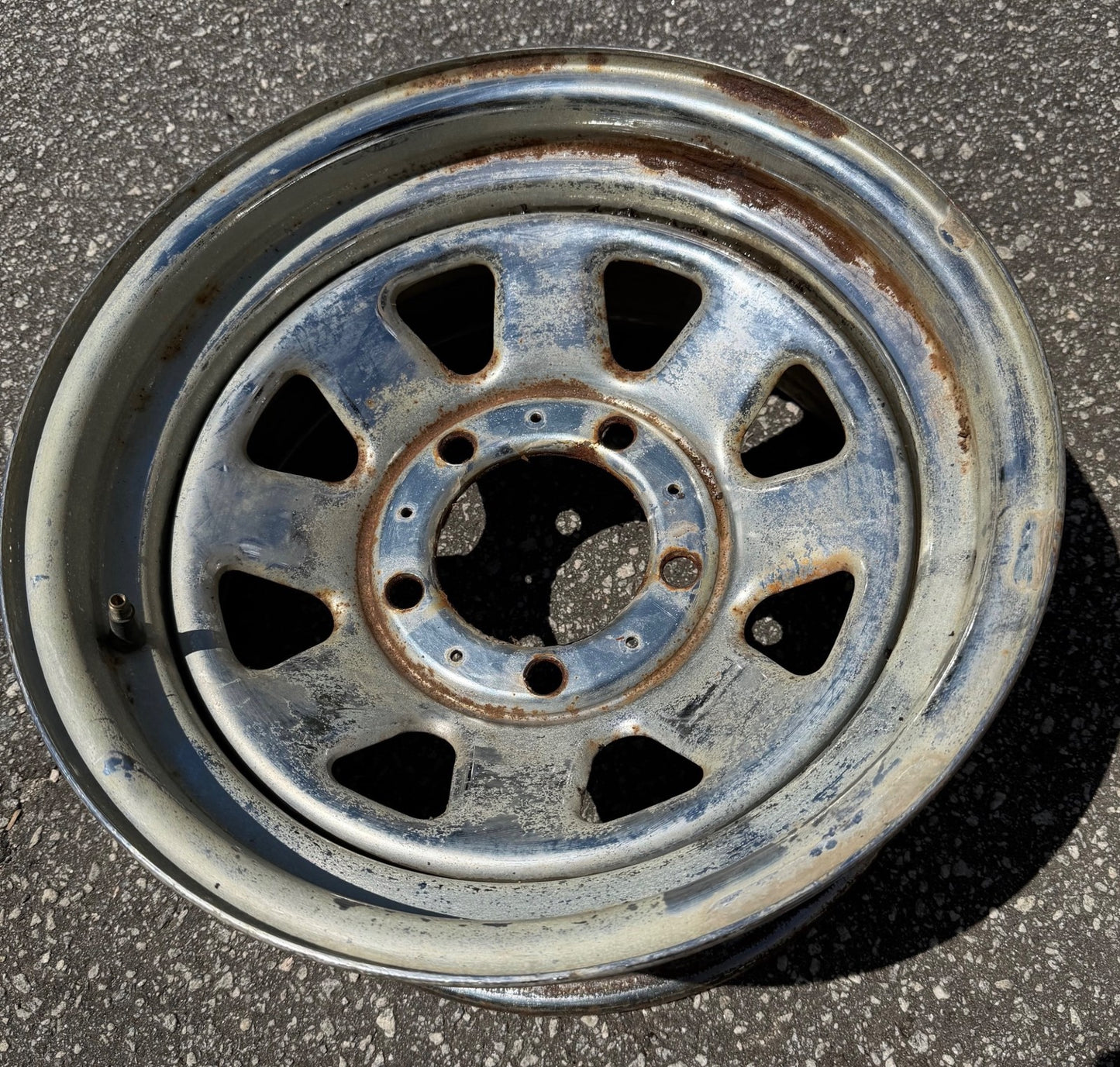 Jeep CJ factory chrome wheel 15"x 7" CJ5 CJ7 CJ8  Laredo 1985 !!!