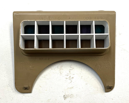 Jeep YJ warning light dash trim bezel 87-91 Wrangler trouble lights sand tan