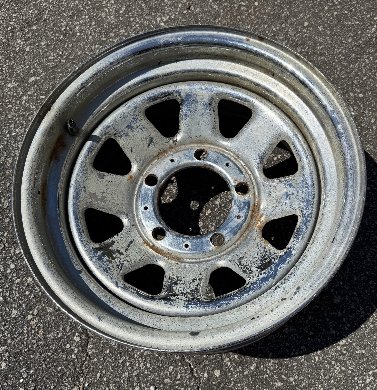 Jeep CJ factory chrome wheel 15"x 7" CJ5 CJ7 CJ8  Laredo 1985