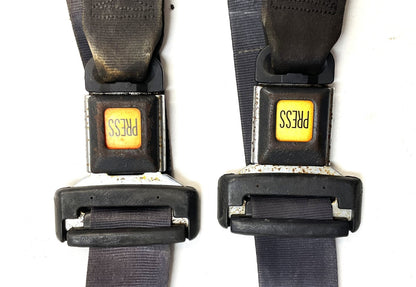 Jeep YJ rear seat belts shoulder belt female buckle back fits 92-95 Wrangler