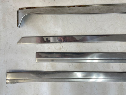 Jeep Grand Wagoneer chrome trim with top visor passenger front door Right