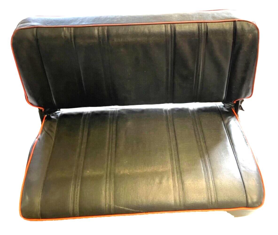 Jeep CJ7 Spring Special Black Back seat RED piping Factory 1985 FREE SHIPPING