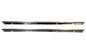 Jeep YJ CJ7 full hard door chrome retainer strip interior panel 81-95 pair