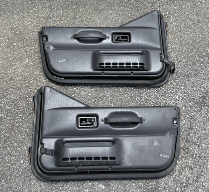 Jeep TJ Wrangler half doors black left right door fits 97-06 agate grey panels