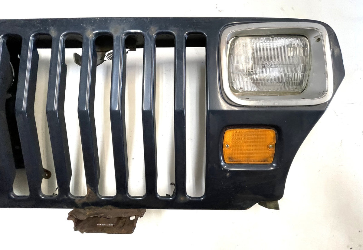 Jeep YJ grill navy blue grille Head lights signals fits 87-95 Wrangler FREE SHIP