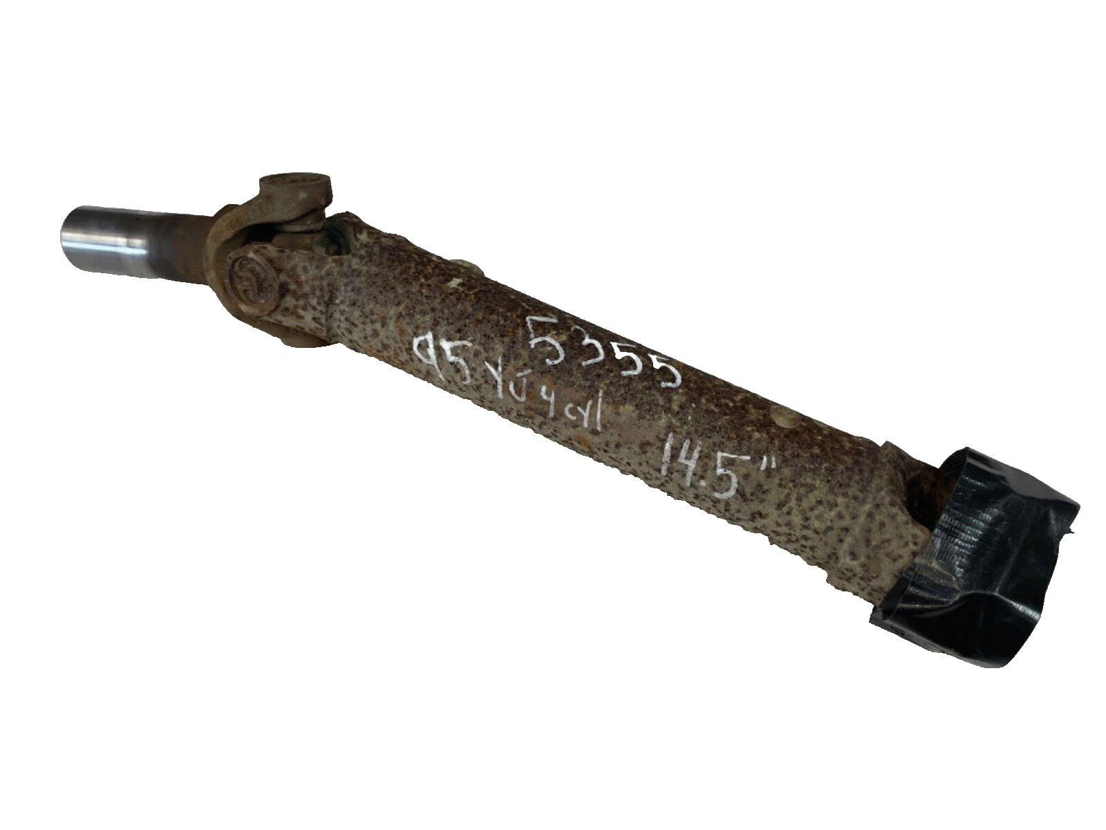 Jeep YJ Wrangler rear drive shaft 14.5” BIG u-joint back 4 cyl manual fits 94 95