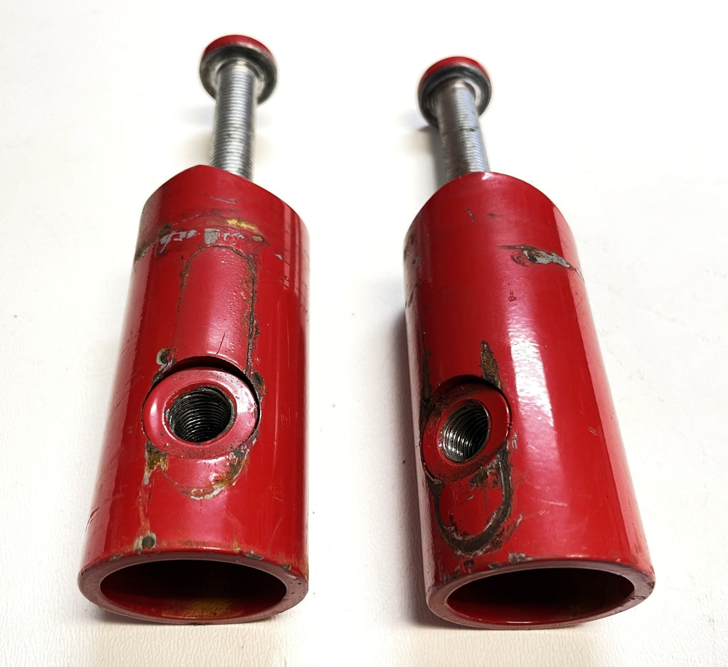 Jeep YJ Wrangler Red Roll Bar Extensions Forward Bars Mount Bolts Free Shipping!