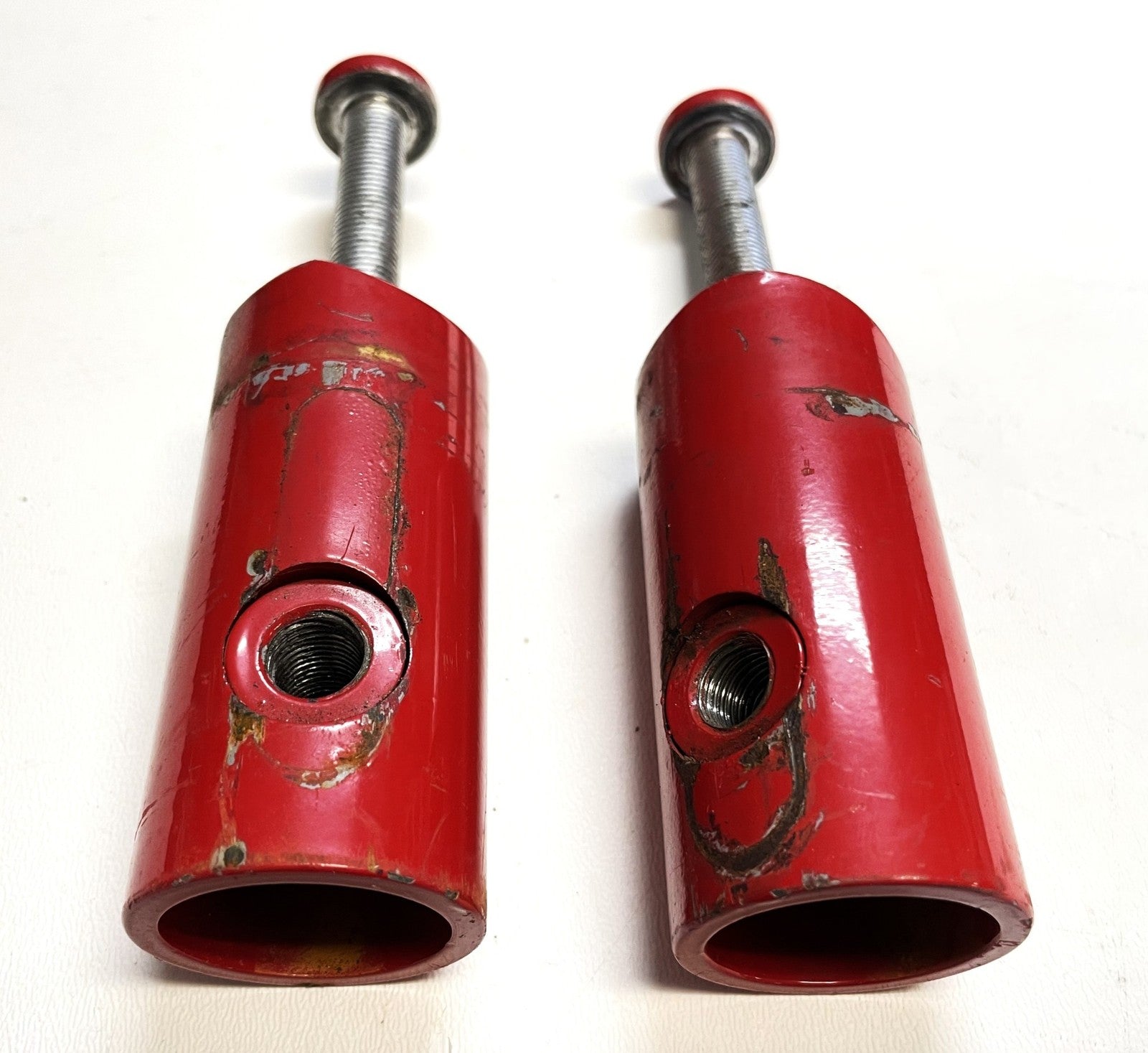 Jeep YJ Wrangler Red Roll Bar Extensions Forward Bars Mount Bolts Free Shipping!