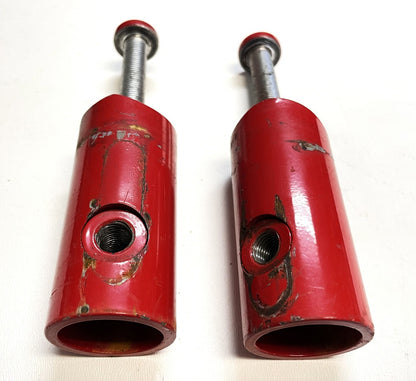 Jeep YJ Wrangler Red Roll Bar Extensions Forward Bars Mount Bolts Free Shipping!