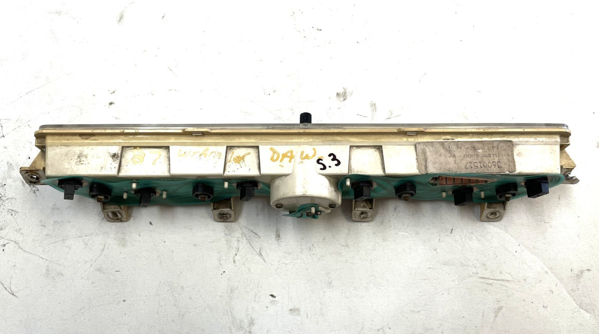 Jeep YJ gauge cluster 87-91 Wrangler center gauges clock fuel temp volt gas
