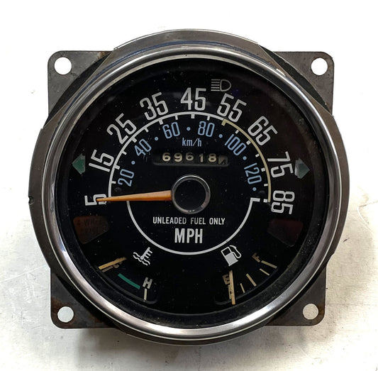 Jeep CJ Speedometer Odometer CJ5 CJ7 CJ8 Fuel Temperature Gauge 85 mph 69,618