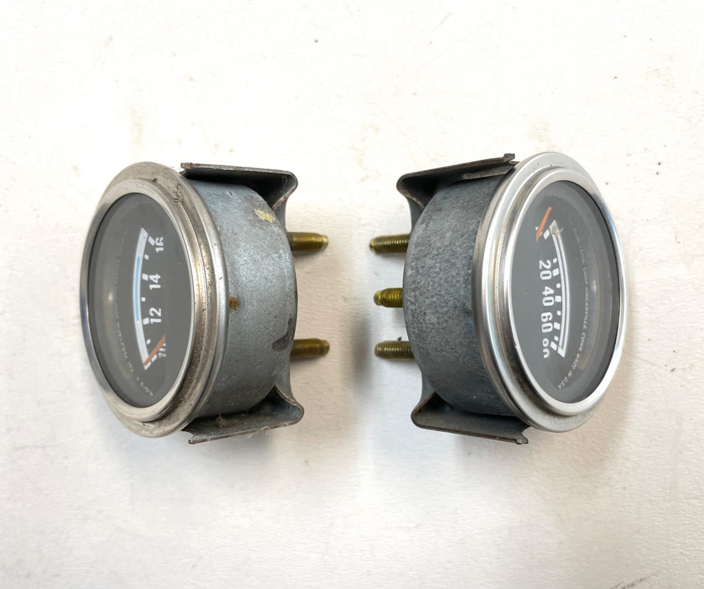 Jeep CJ Oil Pressure Volt Gauge Factory Faria CJ5 CJ7 CJ8 AMC Gauges Battery