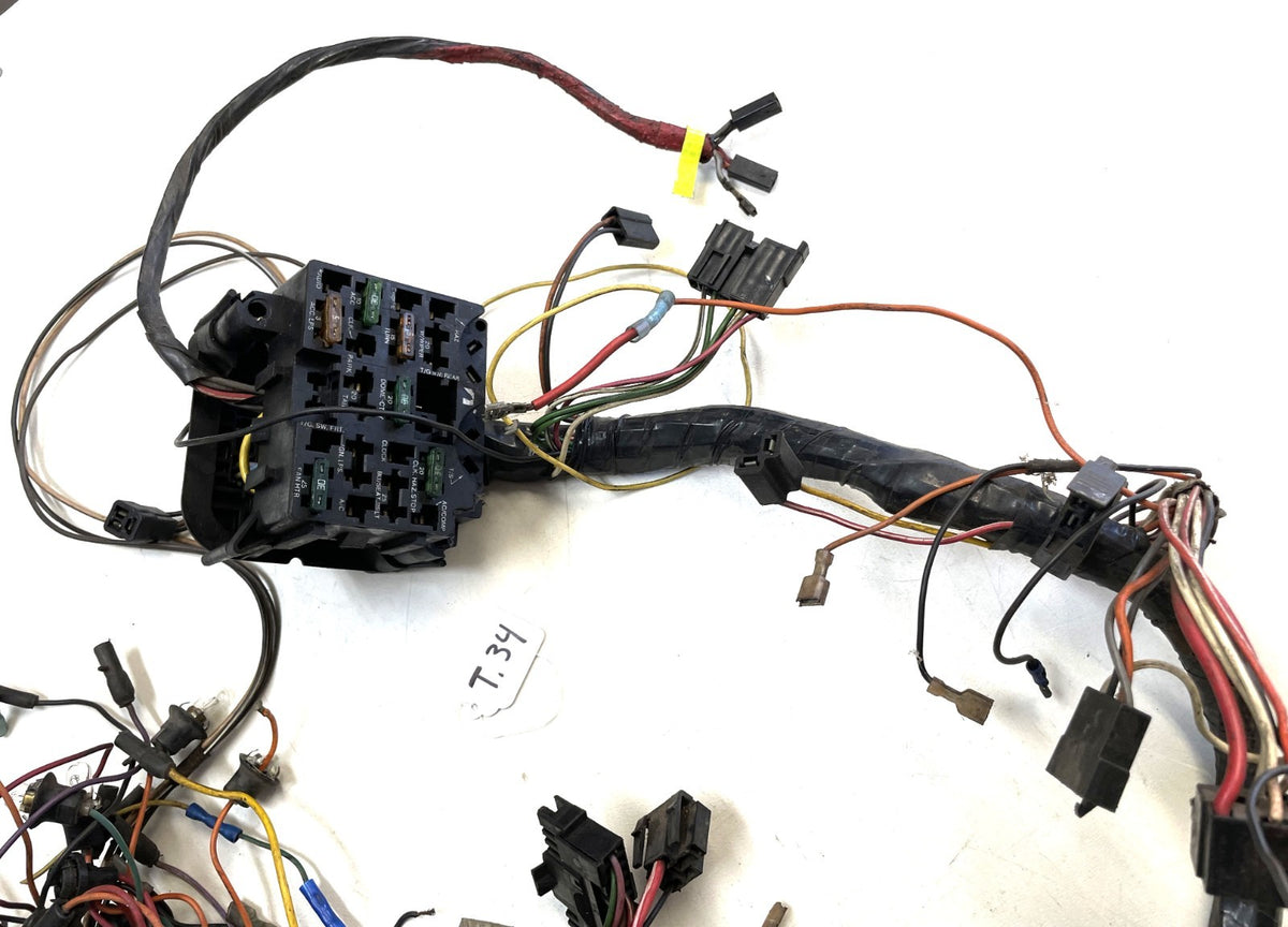 82 Jeep CJ5 CJ7  dash wiring harness gauge panel fuse block READ DESCRIPTION