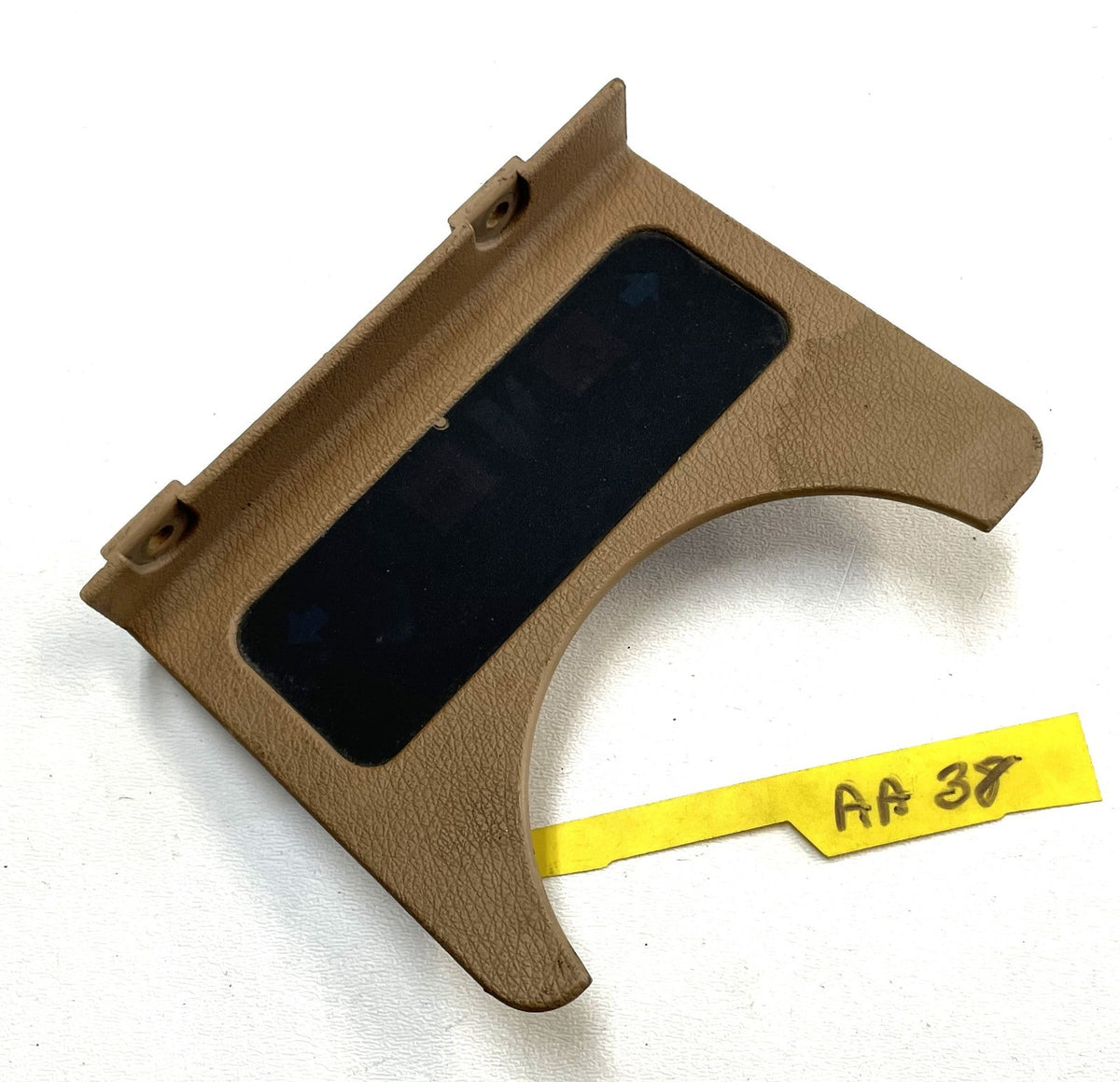 Jeep YJ warning light dash trim bezel 87-91 Wrangler trouble lights sand tan