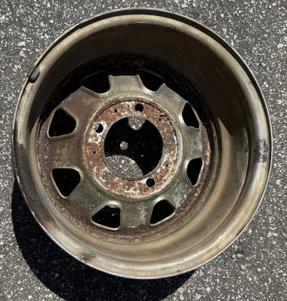Jeep CJ factory chrome wheel 15"x 7" CJ5 CJ7 CJ8  Laredo 1985 !