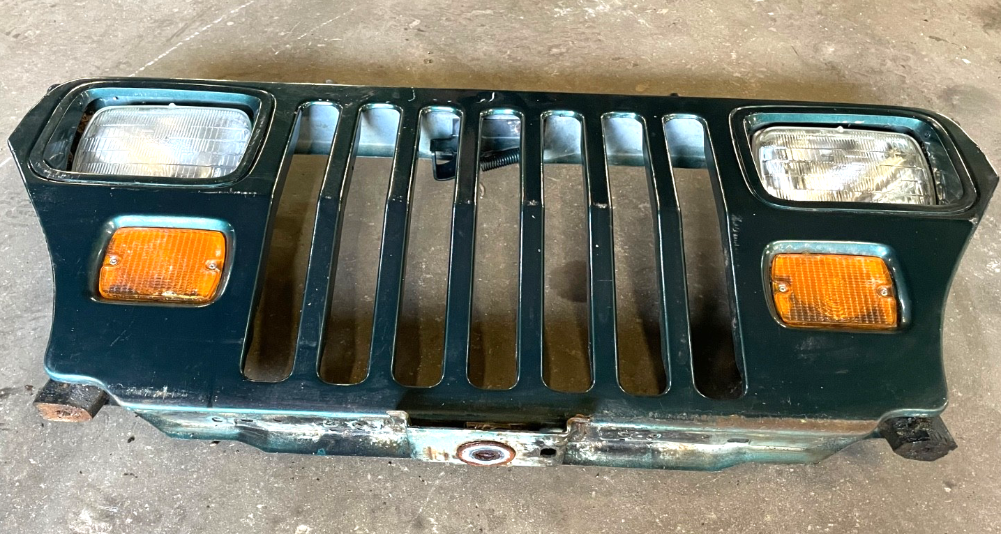 Jeep YJ grill Head lights signals fits 87-95 Wrangler Emerald Green Free Ship