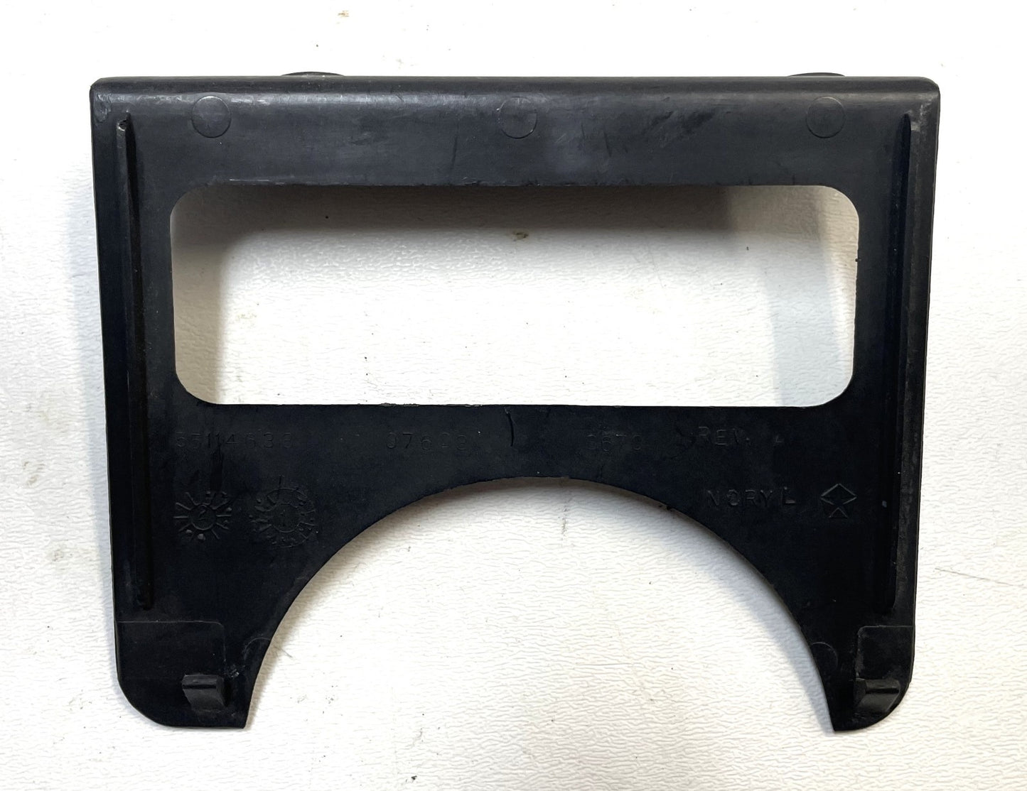 Jeep YJ dash trim warning light bezel plastic cover Dark grey 92-95 Wrangler