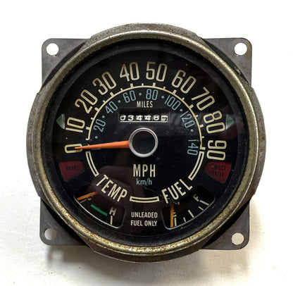 Jeep CJ factory Speedometer CJ5 CJ7 CJ8 Fuel Temperature Gauge Odometer 90 mph