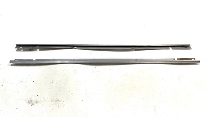 Jeep YJ CJ7 full hard door chrome retainer strip interior panel 81-95 pair