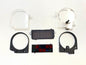Jeep YJ speedometer tachometer gauge cluster plastic trim covers warning light