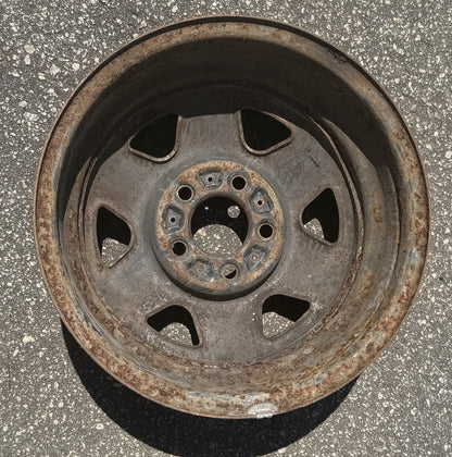 Jeep 15" x 7" steel wheel YJ XJ MJ  Wrangler Cherokee Comanche FREE SHIPPING