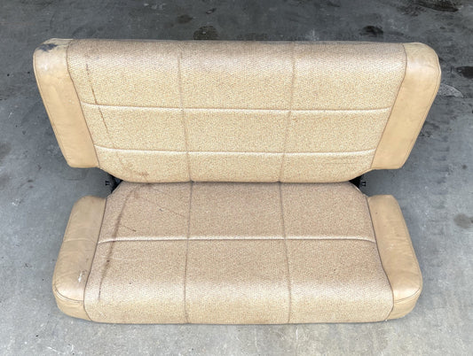 Jeep TJ Wrangler back Seat Tan Vinyl factory folding rear 97-02