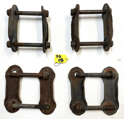 Jeep YJ shackles with bolts 87-95 Wrangler Front or Back leaf springs