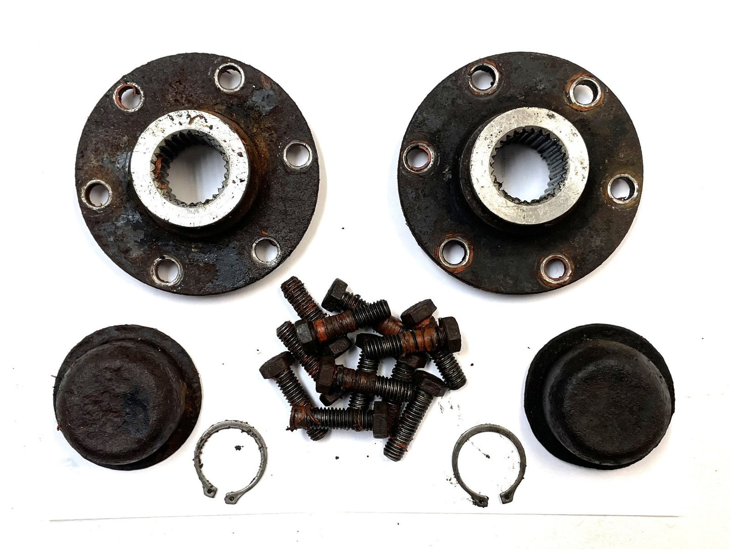 Jeep CJ dana 30 drive flanges front axle hub CJ5 CJ7 72-80 Quadratrac 27 spline