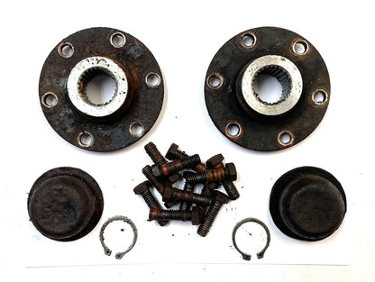 Jeep CJ dana 30 drive flanges front axle hub CJ5 CJ7 72-80 Quadratrac 27 spline