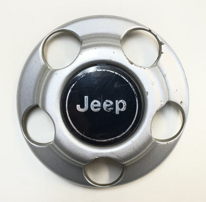 Jeep YJ TJ factory wheel center cap 52057619  silver grey 52057618