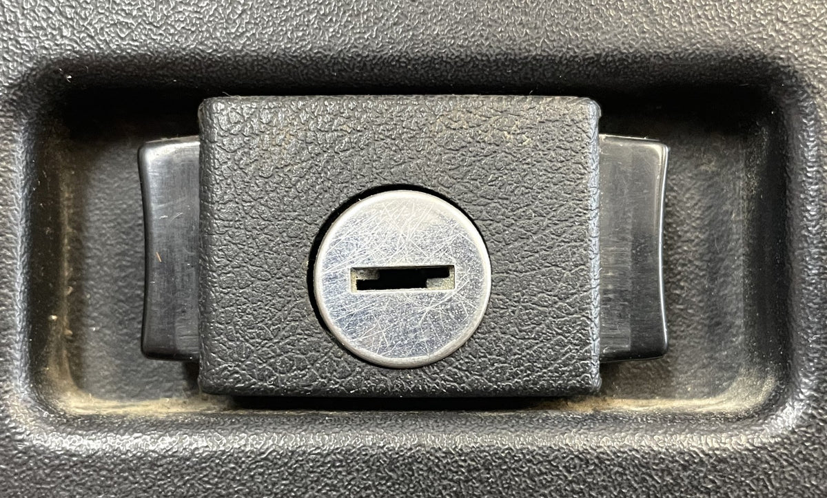 Jeep YJ glove box lid with latch and hinge 87-95 Wrangler door