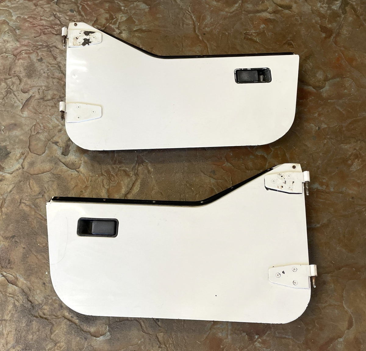 Jeep Half Doors YJ CJ7 Wrangler Factory Steel Door White READ AD!