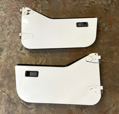 Jeep Half Doors YJ CJ7 Wrangler Factory Steel Door White READ AD!