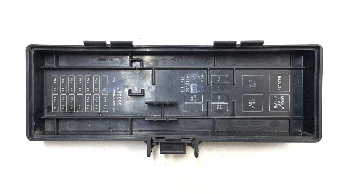 Jeep TJ Fuse Box Cover Lid 97-00 Wrangler 56009713 engine compartment FREE SHIP