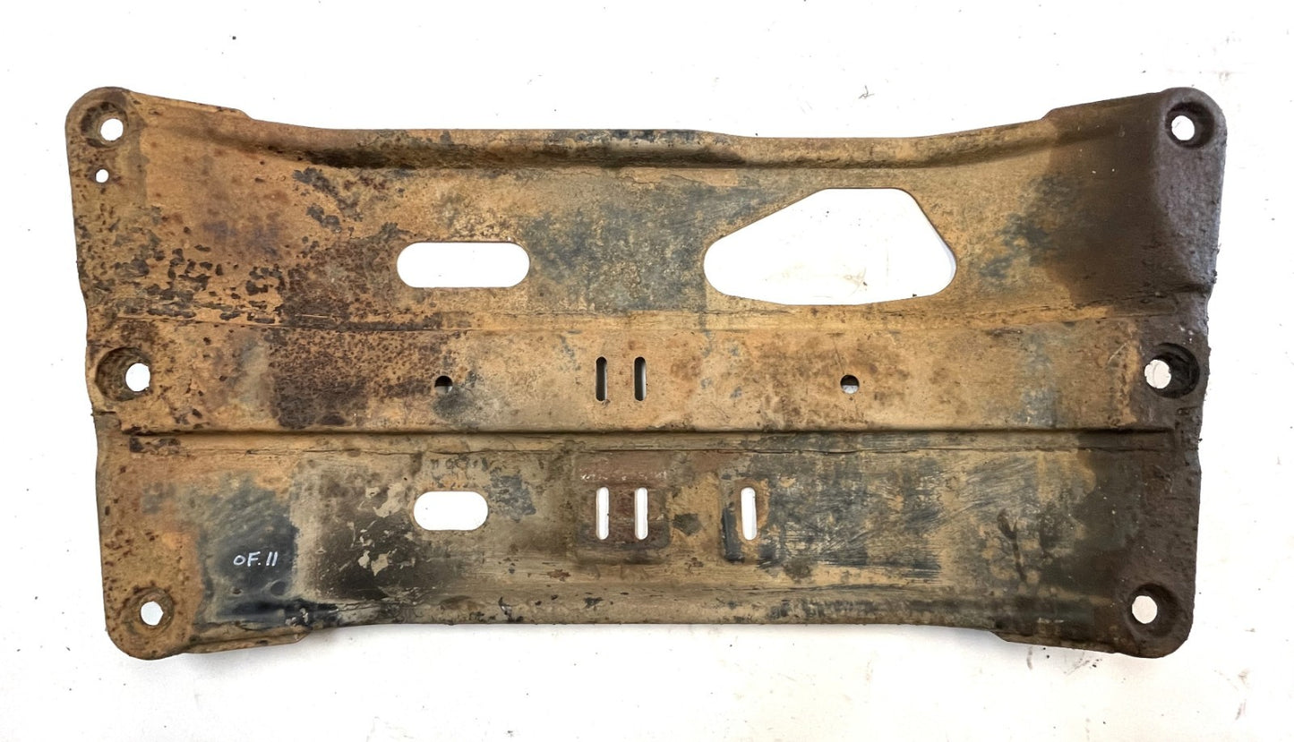 Jeep YJ transmission crossmember metal Mount Skid Plate Belly Pan 87-95 Wrangler