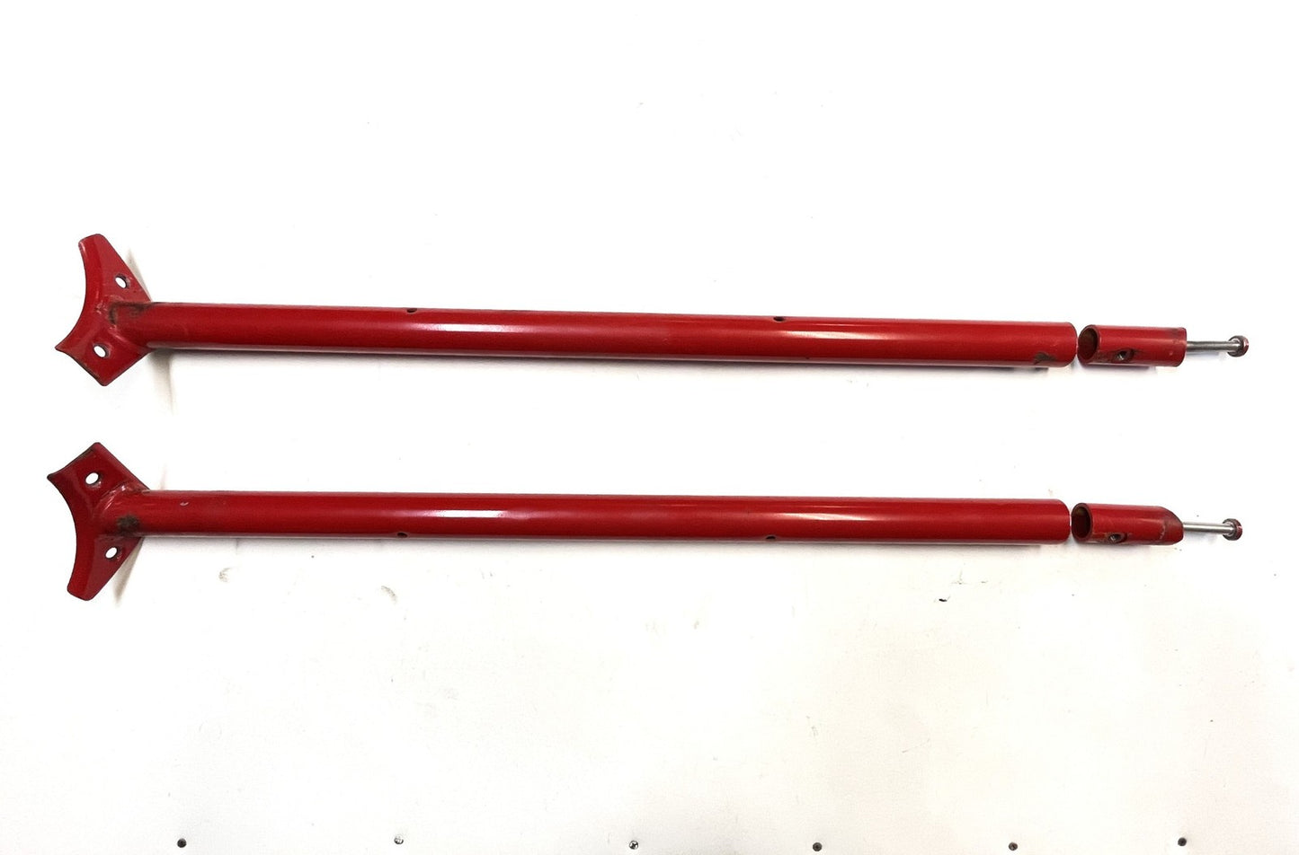 Jeep YJ Wrangler Red Roll Bar Extensions Forward Bars Mount Bolts Free Shipping!