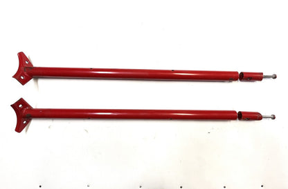 Jeep YJ Wrangler Red Roll Bar Extensions Forward Bars Mount Bolts Free Shipping!